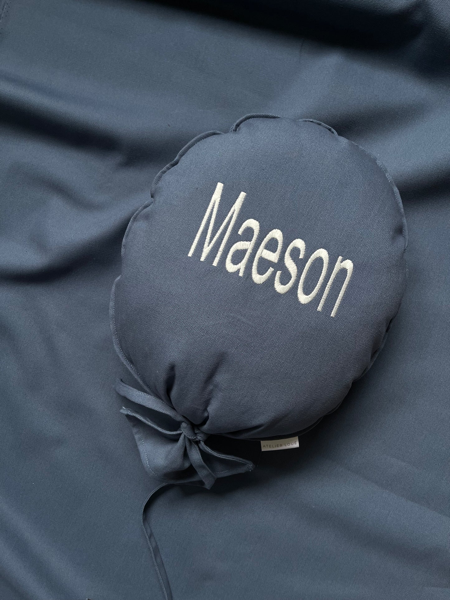 Indigo katoen - gepersonaliseerde ballon