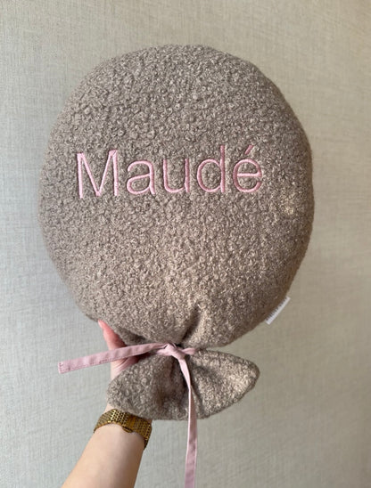Taupe teddy - gepersonaliseerde ballon